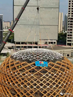 封顶大吉| 广州纳米生物安全中心暨广纳创新总部园区展示中心苹果圆钢结构项目顺利封顶